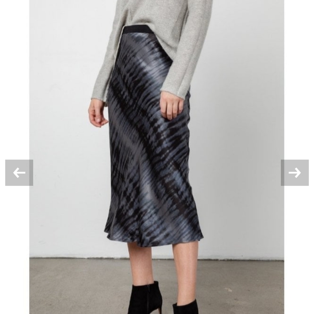 Rails Gray Pencil Midi Skirt